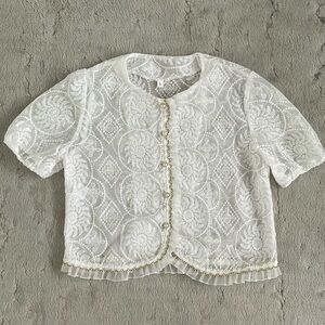Delicate Embroidery Top